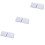 6Pcs Windproof Shower Curtain Clips White with Easy Adhesive Paste 5