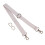 2Pcs Beige Adjustable Canvas Bag Shoulder Strap for Crossbody Handbag 2