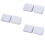 6Pcs Windproof Shower Curtain Clips White with Easy Adhesive Paste 6
