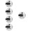 5Pièces Mini Compteur Score Golf Clip Portable Usage Sport 8