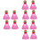 3 Pcs Shuttlecocks For School Racket Rebound Badminton Trainer Pink 1