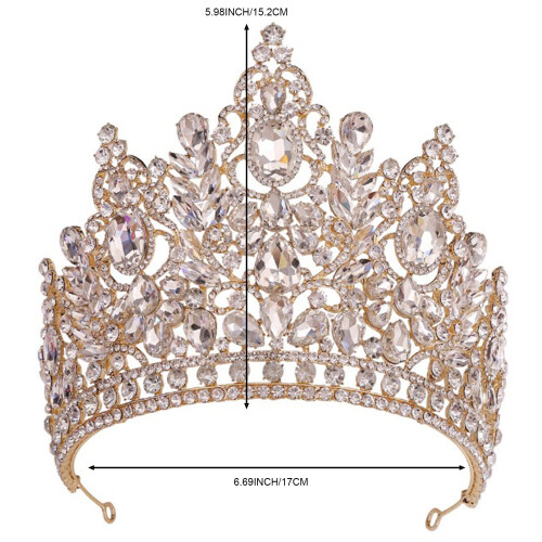 (2) Rhinestone Wedding Tiara for Cosplay & Balls 2