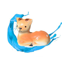Keramische Eetstokjeshouder Pruim Hert Dieren Decoratie