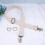 2Pcs Beige Adjustable Canvas Bag Shoulder Strap for Crossbody Handbag 9