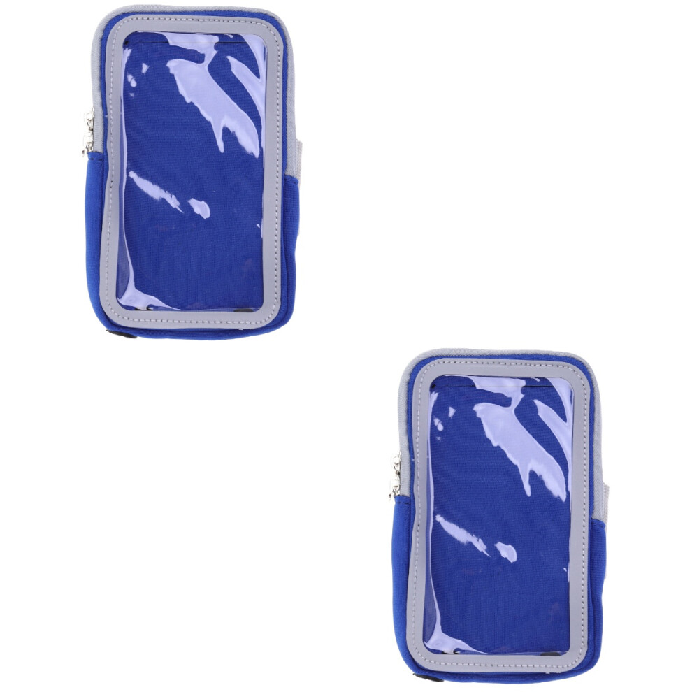 2Pcs Arm Bag Waterproof Running Armband With Zipper Pocket 3723015816929