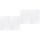 4Pcs White Embroidered Cross Stitch Cloth Cotton for Various Projects 5