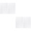 4Pcs White Embroidered Cross Stitch Cloth Cotton for Various Projects 6