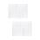 4Pcs White Embroidered Cross Stitch Cloth Cotton for Various Projects 7