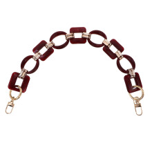 Red Resin Bag Chain Portable Retro Decorative Purse Accessory