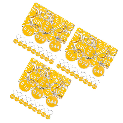 3Ensembles Marques Métalliques Multi Couleurs Avec Anneaux Pour Clés 2