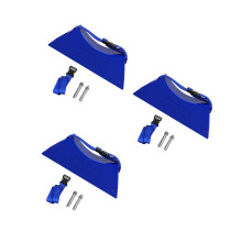 3Sets Duurzame Blauwe Tank Houder Abs+staal Voor Montage