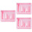 3Pcs Pink PP Chopsticks Holder Draining Tableware Organizer 6