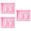 3Pcs Pink PP Chopsticks Holder Draining Tableware Organizer 7