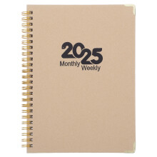 A5 Spiral Journal Bruin Kraft Werk School Planner Agenda