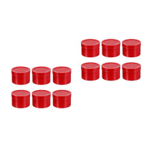 12St Aluminium Kaarsblikken Rood Met Unieke Voor DIY Cadeaus