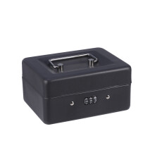 Cashbox Met Combinatieslot Duurzaam Voor Geldopslag Kassierbox S Zwart