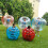 Gele Inflatable Bumper Ball Voor Buiten Spellen 2