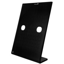 Black Plastic Sign Display Holder Sturdy Table Menu Stand