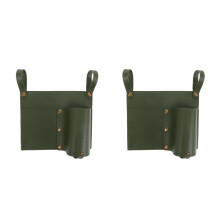 2St PU Camping Organizer Groen Met Veelzijdige Opbergruimte