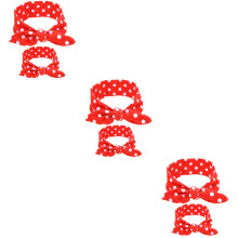 3Pcs Baby Headwraps Red Hairband Comfortable Lightweight Gift