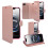 (Rose Gold) For Apple iPhone 17e Wallet Flip PU Leather Phone Case 6