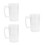 3Pcs Household Transparent Beer Cup with Handle for Beverages 4