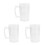 3Pcs Household Transparent Beer Cup with Handle for Beverages 5