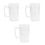 3Pcs Household Transparent Beer Cup with Handle for Beverages 6