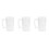 3Pcs Household Transparent Beer Cup with Handle for Beverages 8