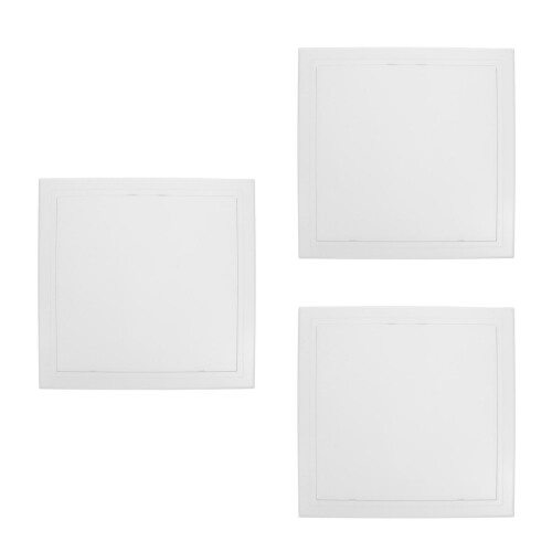 3Pcs ABS Ceiling Access Panel White Decorative Electrical Cover