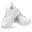 2Paires Baskets Mode Blanches -Terrain Semelles Robustes 1