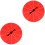 2Pcs Reusable Prize Wheel Draw Game Prop Orange for Educational Play 1