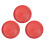 9Pcs Plastic Quail Chick Feeding Plates Red Poultry Feeders Durable 4