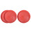9Pcs Plastic Quail Chick Feeding Plates Red Poultry Feeders Durable 6
