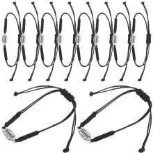 Silver Sports Friendship Bracelet Baseball Themed Party Accessory