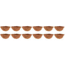 12Pcs Breathable Coconut Fiber Basket Liners for Outdoor Plant Storage
