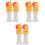6Pièces Bouchons Étanches PP Pour Bouteilles Voyage Enfants 5
