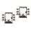 2Sets Paper Birthday Photo Booth Props with Black Gold Frames 5
