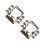 2Sets Paper Birthday Photo Booth Props with Black Gold Frames 6