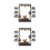 2Sets Paper Birthday Photo Booth Props with Black Gold Frames 7