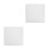 2Pcs White ABS Dry Wall Access Panel Decorative Electrical Panel Cover 5