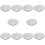 10Pcs White Enamel Bowls Vintage Kitchen Soup Salad Mixing Basins 1