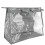 1pc grey transparent hanging storage bag for wardrobe home use 1
