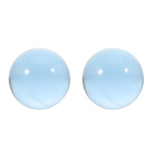 2Pcs Transparent Blue Resin Juggling Balls Professional Acrobatic Tool