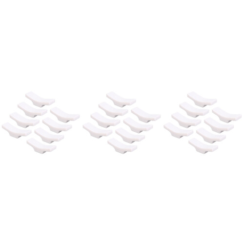 24Pcs White Resin Chopstick Holder Spoon Fork Stand for Dining Table