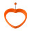 (Orange) Heart Silicone Egg Mold for Pancakes 1