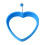 (Blue) Heart Silicone Egg Mold for Pancakes 1