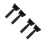 4Pièces Pinces Supports Chrome Pour Manche De Balai Polyvalent 5
