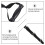 2Pcs Heavy Duty Exercise Handles Pull Strap for Resistance Bands Black 3