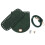 2Pcs Dark Green PU DIY Handbag Kit with Shoulder Bag Making Materials 2